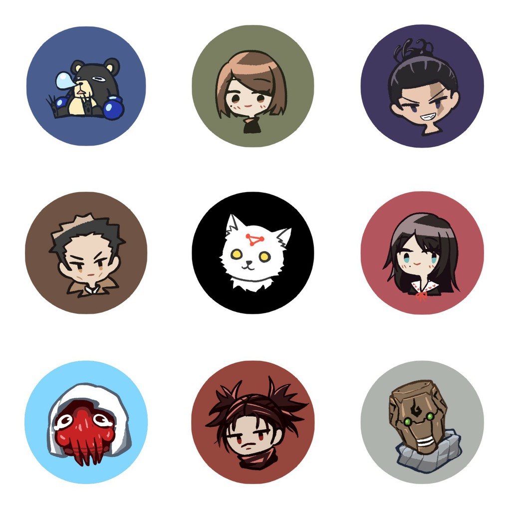 (CHÂN DUNG) Huy hiệu IN HÌNH Jujutsu Kaisen Chú thuật hồi chiến anime chibi dễ thương tiện lợi