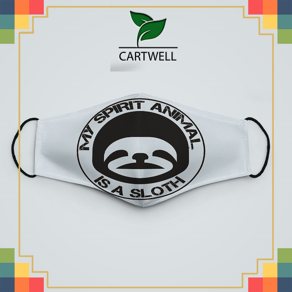 khẩu trang kháng khuẩn QUOTES_1293 CARTWELL vải cotton 100%, kháng khuẩn, có thể giặt và tái sử dụng dành cho nam nữ