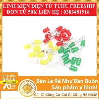 Led đục phi 3- màu đỏ( 10 con)