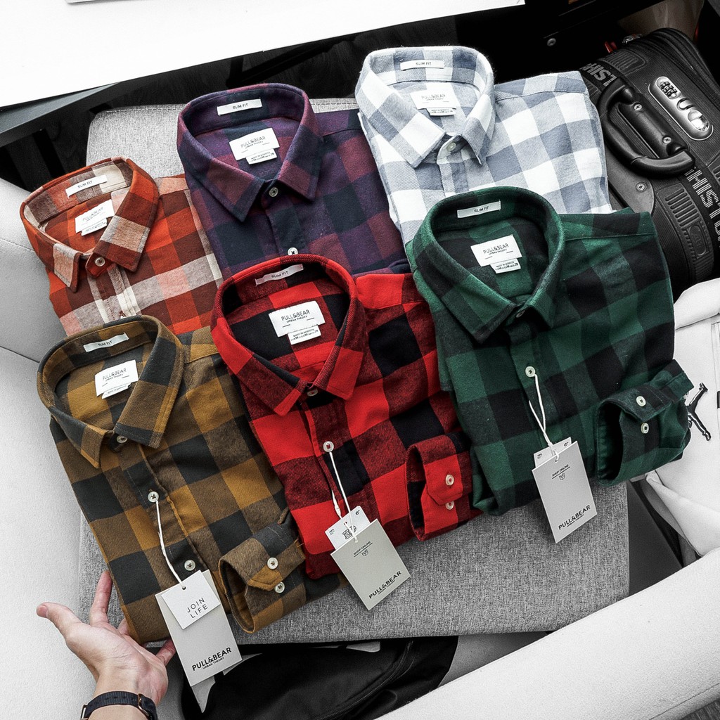 Aó sơ mi nam Flannel Pb việt nam xuất khẩu