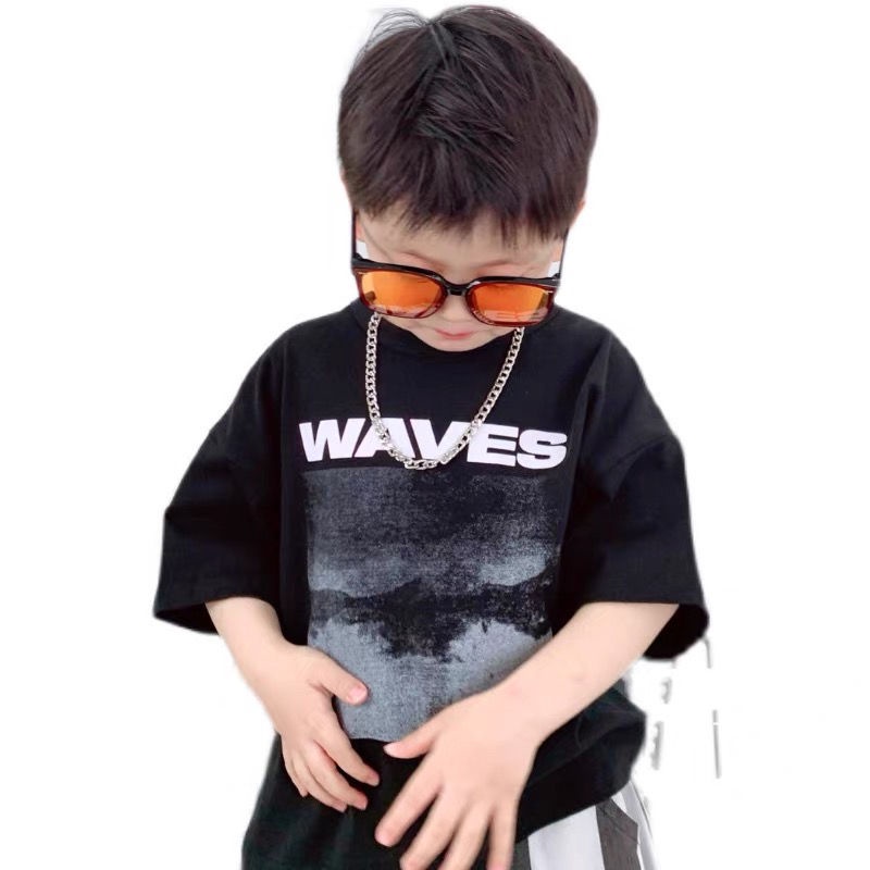 Áo Thun Cotton Trơn Tay Ngắn Cổ Tròn In Chữ Thời Trang Mùa Hè Cho Nam