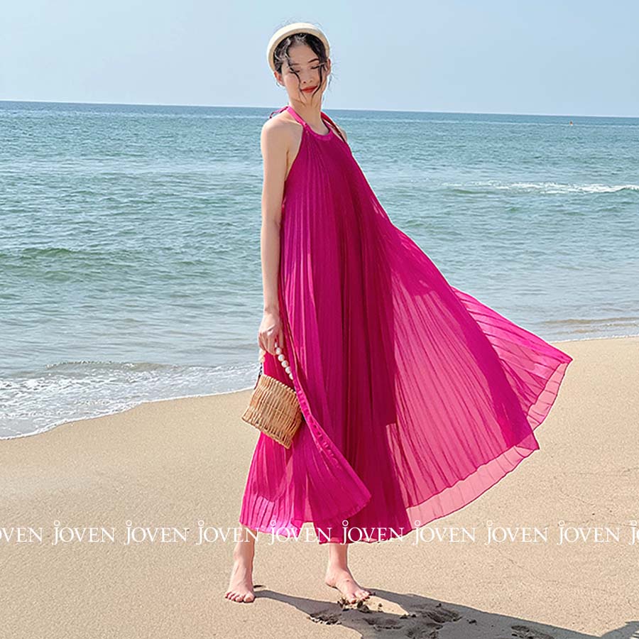 Đầm yếm dập ly Joven