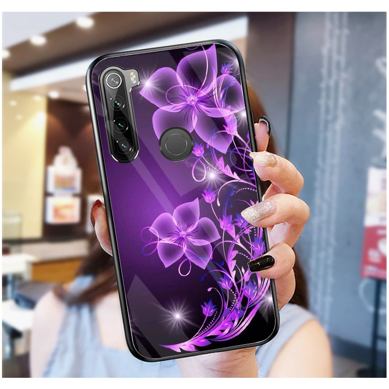 Ốp Lưng XIAOMI REDMI NOTE 8 mặt kính cường lực cao cấp
