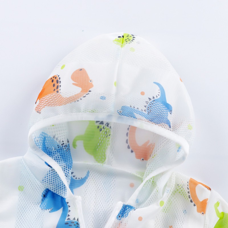 Áo Khoác Chống Nắng Có Khóa Kéo In Họa Tiết Hoạt Hình Dễ Thương Thời Trang Cho Bé