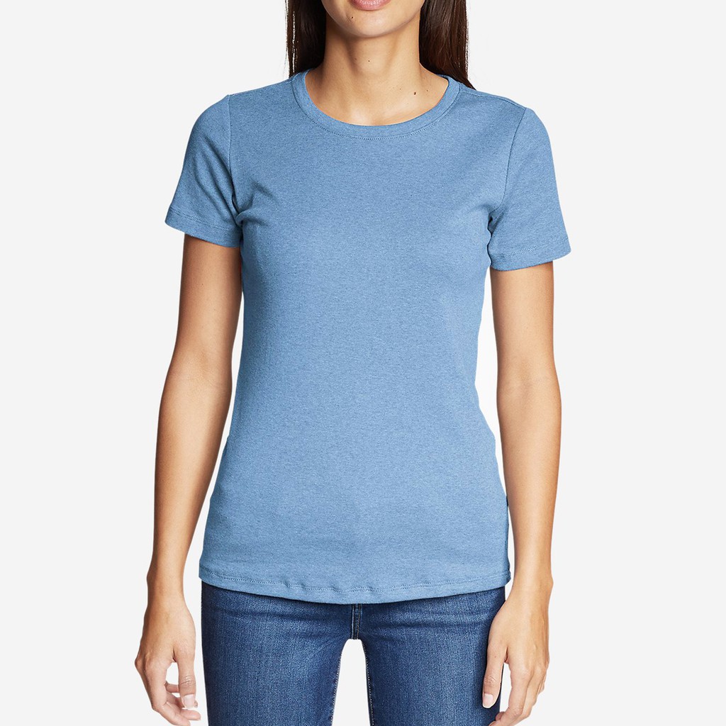 Áo thun nữ phông trơn Casual 1st cổ tròn tay ngắn cộc, 100% cotton thoáng mát, thích hợp đi làm, đi chơi, du lịch | BigBuy360 - bigbuy360.vn