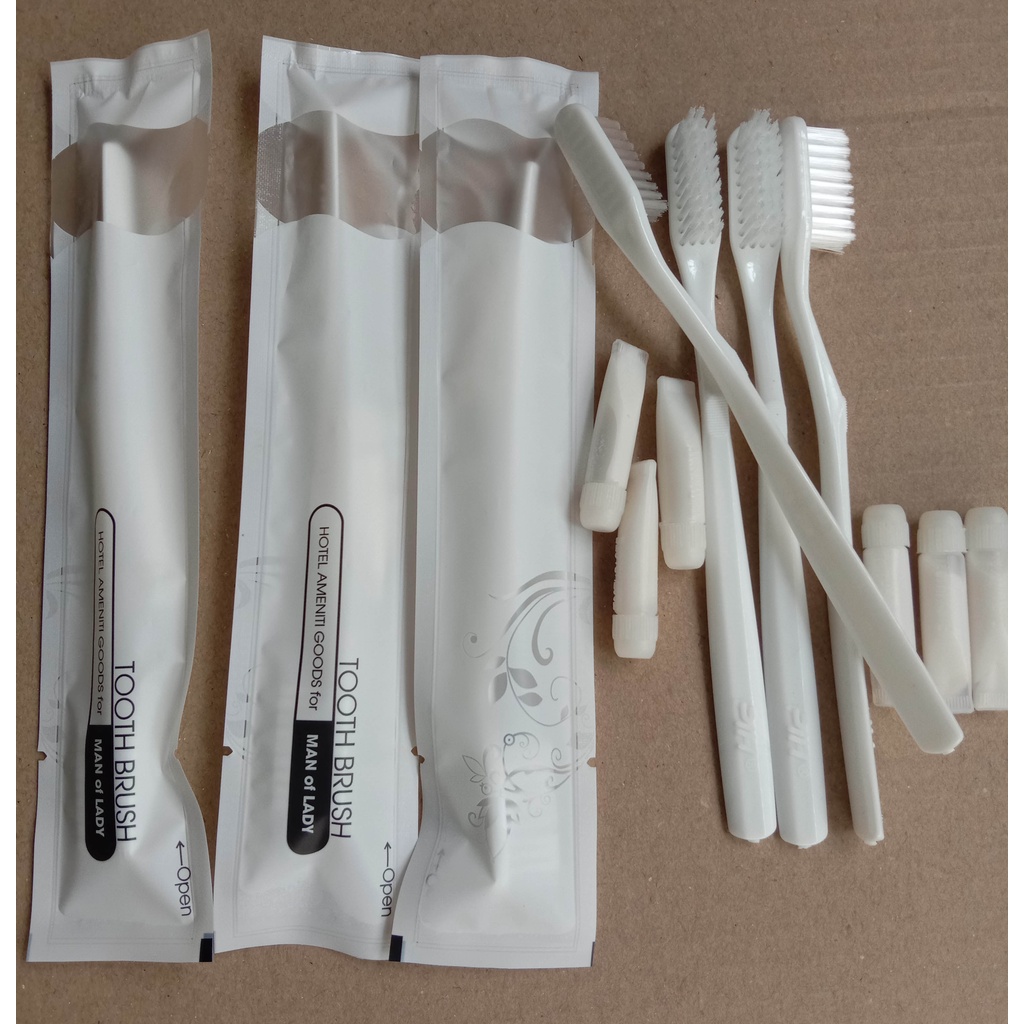 100 bộ bàn chải nhà nghỉ, khách sạn