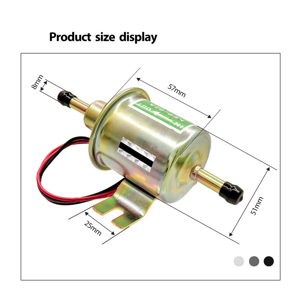 Bơm Nhiên Liệu Hep02A 2.5-4 Psi 12v Hep-02A Cho Xe Hơi