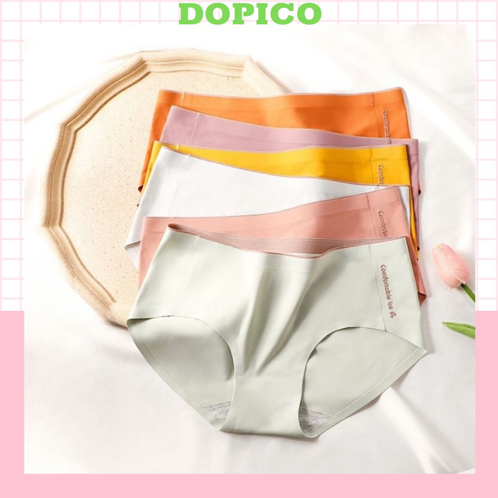 Quần lót nữ đúc su thun lạnh không đường may mềm mại thoáng mát tôn dáng gợi cảm DOPICO L462