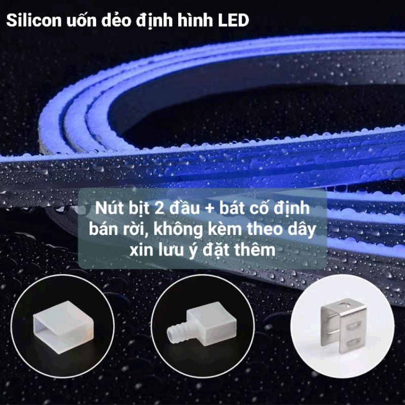 Silicon dẻo định hình Led dán trang trí decor nội thất, bảng hiệu ngoài trời