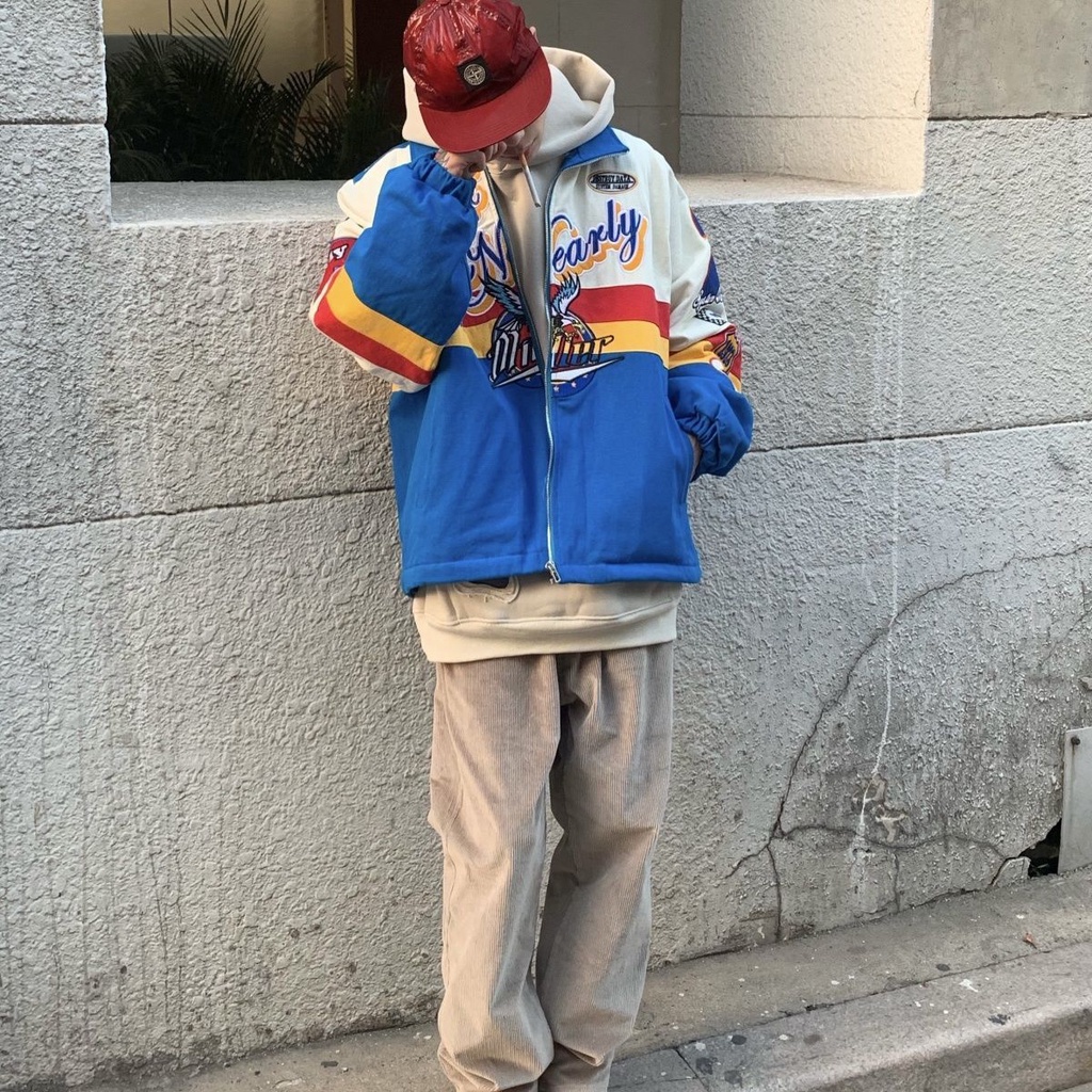 Áo Khoác Bóng Chày Thêu Họa Tiết Phong Cách Retro Mỹ Thời Trang Xuân Thu 2022 Mới