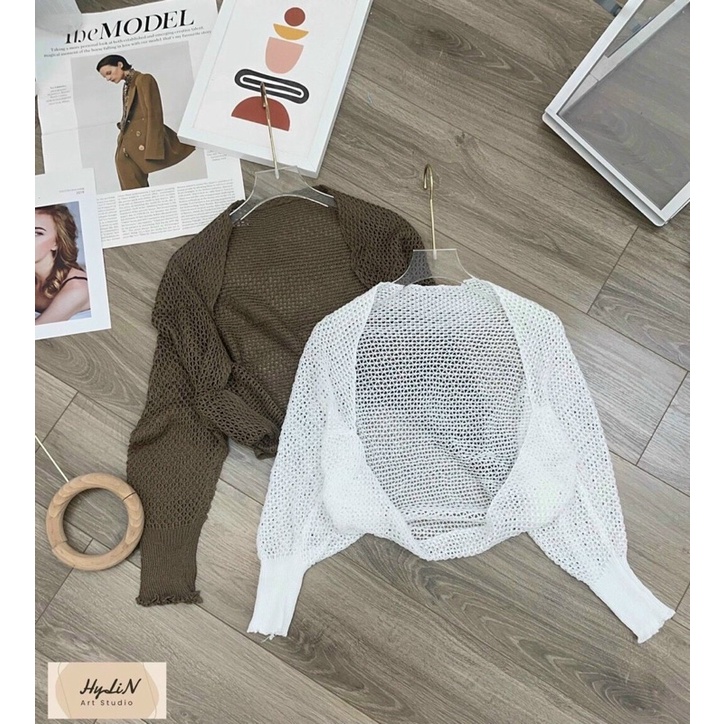 Áo khoác len mỏng cardigan 4 màu siêu hot 2022