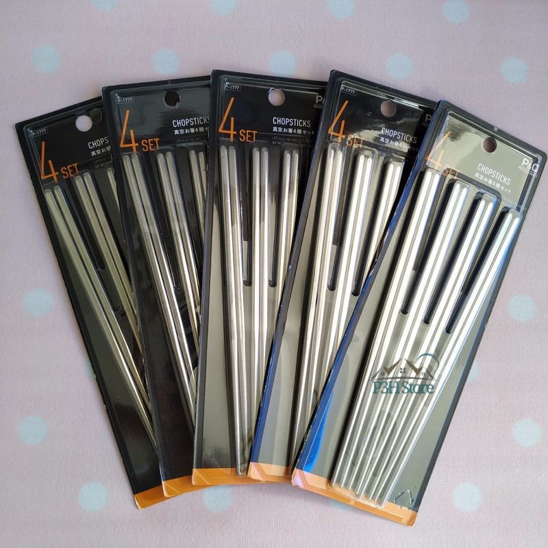 Set 4 đôi đũa inox Hàn Quốc LOCK&LOCK