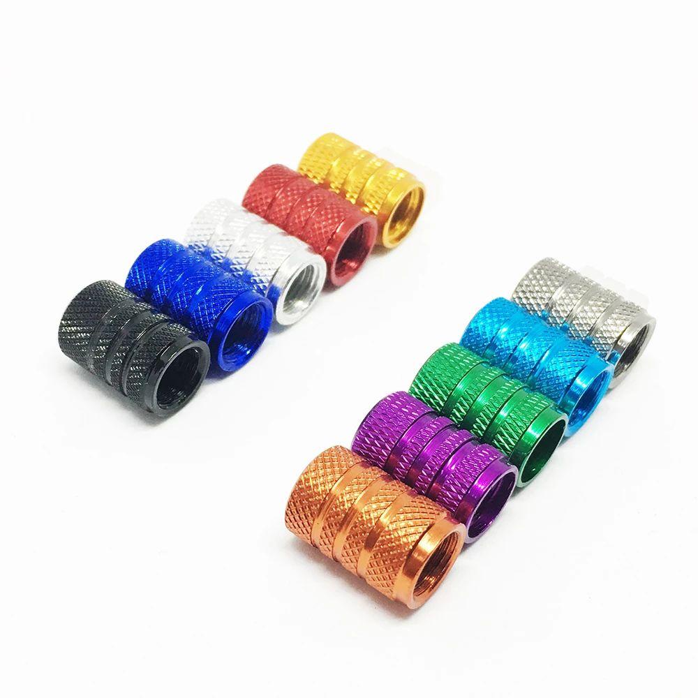 Bộ 4 Nắp Van Khí Xe Đạp / Xe Máy Bằng Hợp Kim Nhôm Chống Bụi Thông Dụng
