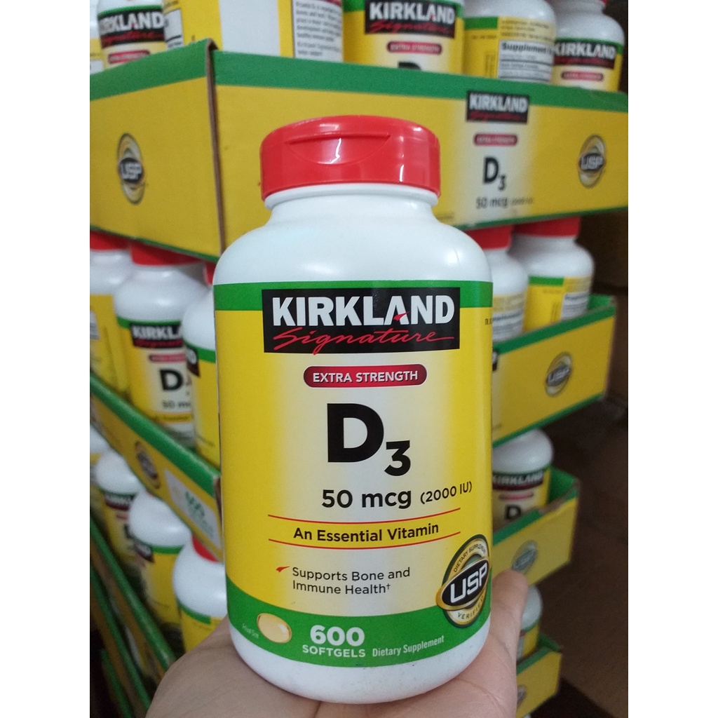 DATE 2.2024 Viên Uống Bổ Sung Kirkland D3 Extra Strength 600v - Mỹ