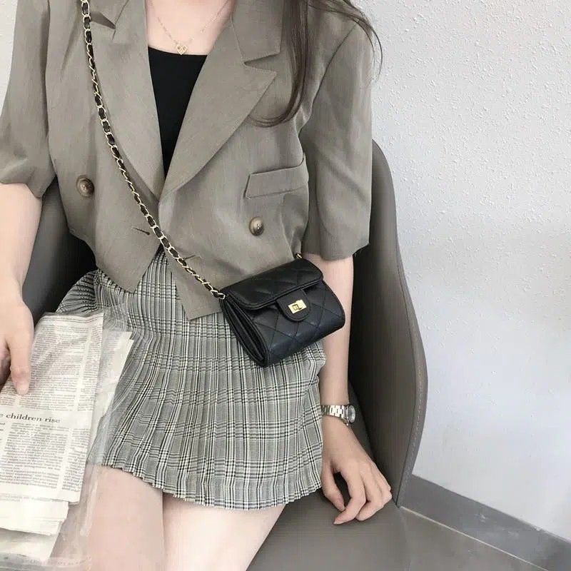 Túi Đeo Chéo Mini Họa Tiết Hình Thoi Thời Trang Mùa Hè Mới 2022 Cho Nữ