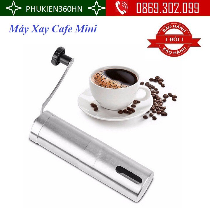 Máy Xay Cafe Mini Cầm Tay Bằng Thép Không Gỉ