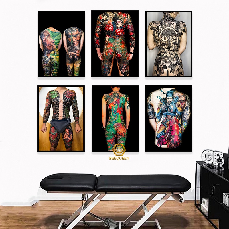 Tranh Hình Xăm - Tranh Tattoo Trang Trí Tiệm Xăm Tattoo