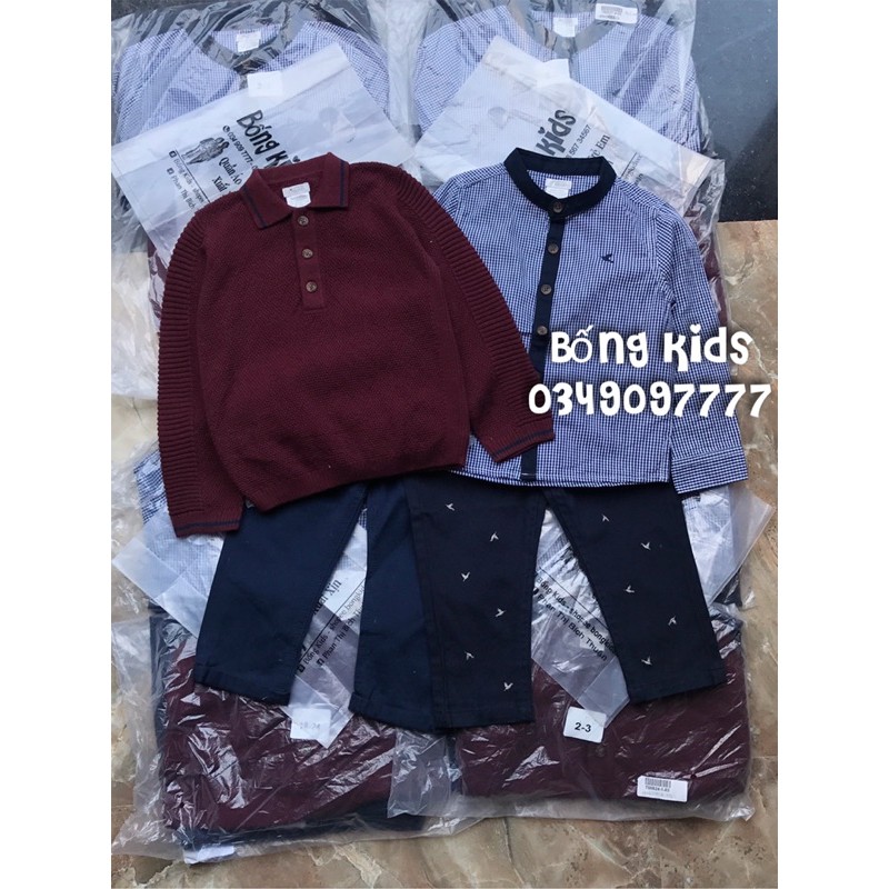 Bộ Bé Trai Kaki Mâm&amp;Papa