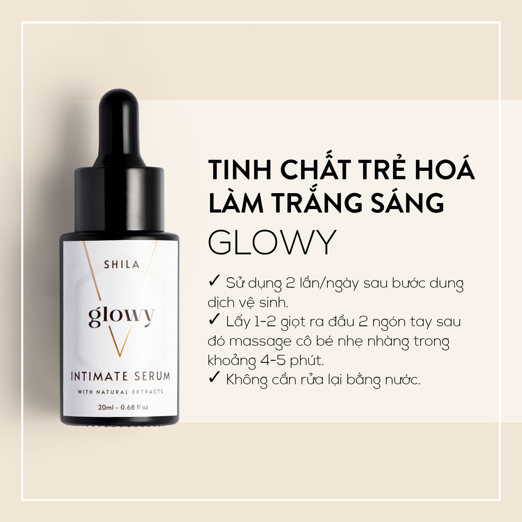 Bộ ba sản phẩm chăm sóc vùng kín căng mịn Shila Lollipop Glowy