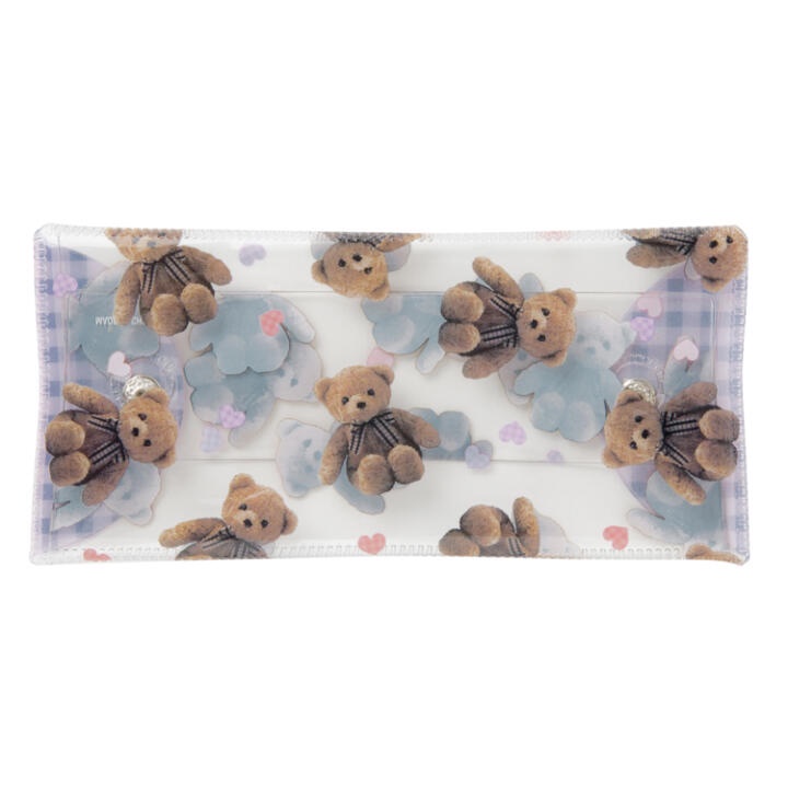Túi Đựng Bút ARTBOX Hàn Quốc In Hình Gấu Teddy Chất Liệu PVC
