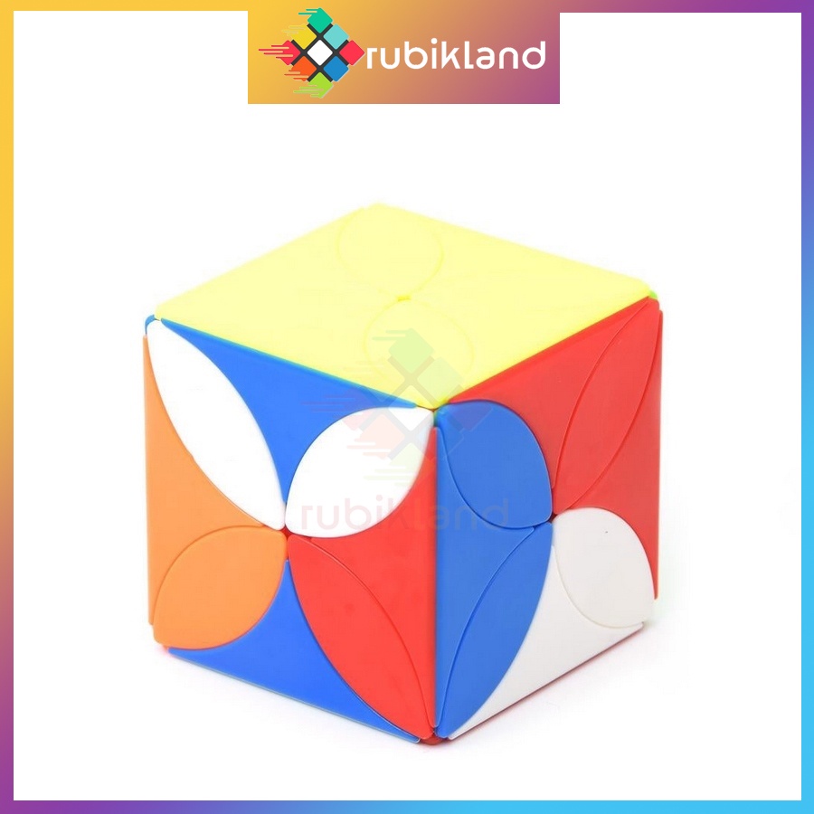 Rubik Biến Thể Four Leaf Clover Cube Cỏ 4 Lá Stickerless Rubic Đồ Chơi Trí Tuệ Trẻ Em