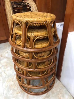 Ghế mây tre đan thủ công dân tộc Thái