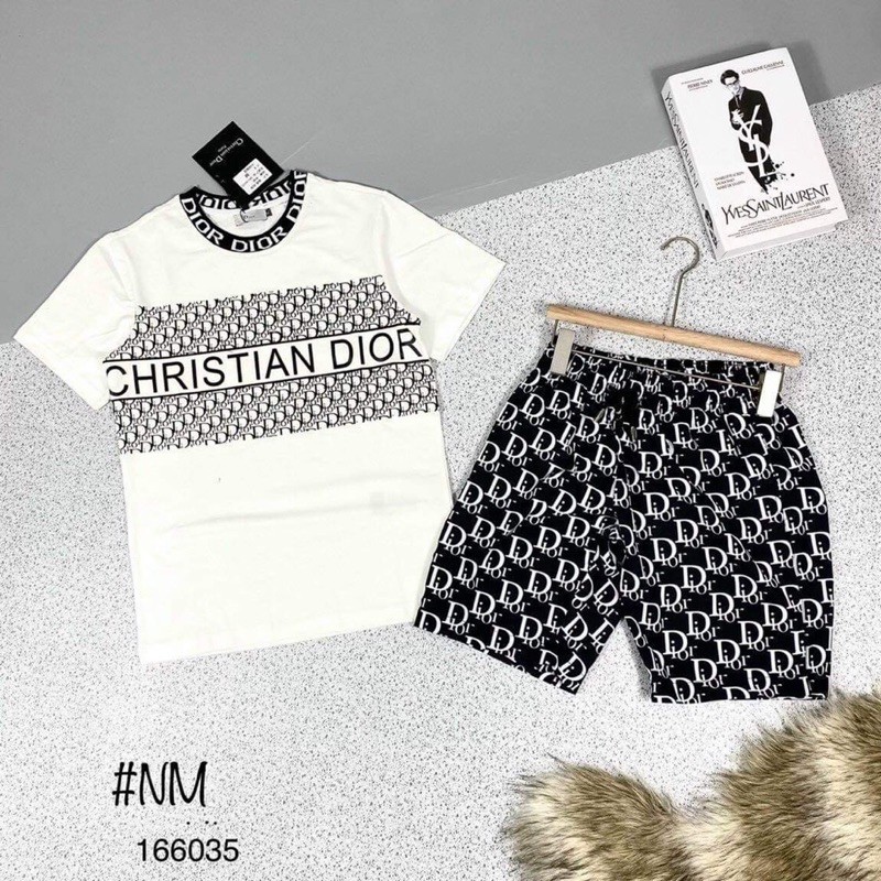 Bộ thun Dior nam chất đẹp mát, bộ thun nam new - Bơ Qoutique | BigBuy360 - bigbuy360.vn