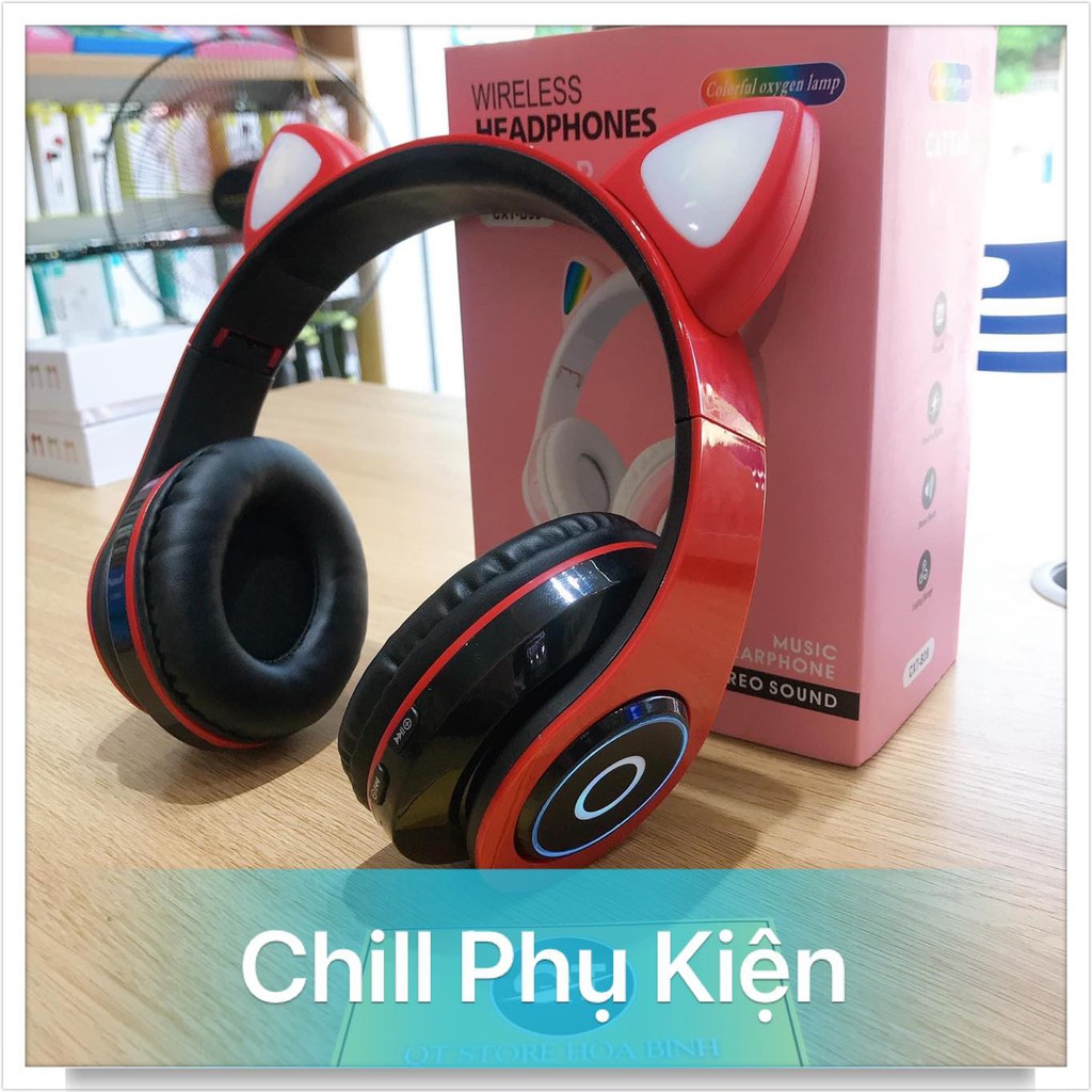 [Rẻ nhất Shoppe] Tai Nghe Mèo Kết Nối Bluetooth Chụp Tai,Headphone Tai Mèo Dễ Thương Có Mic,Âm Bass Mạnh - BH 12 tháng | BigBuy360 - bigbuy360.vn