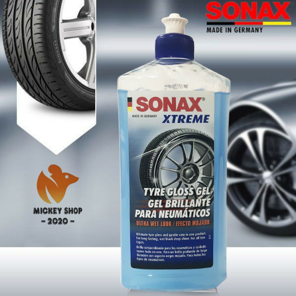 [ CAO CẤP ] Gel Làm Bóng Và Bảo Vệ Vỏ Lốp SONAX Tyre Gloss Gel 235241 500ml - CHÍNH HÃNG