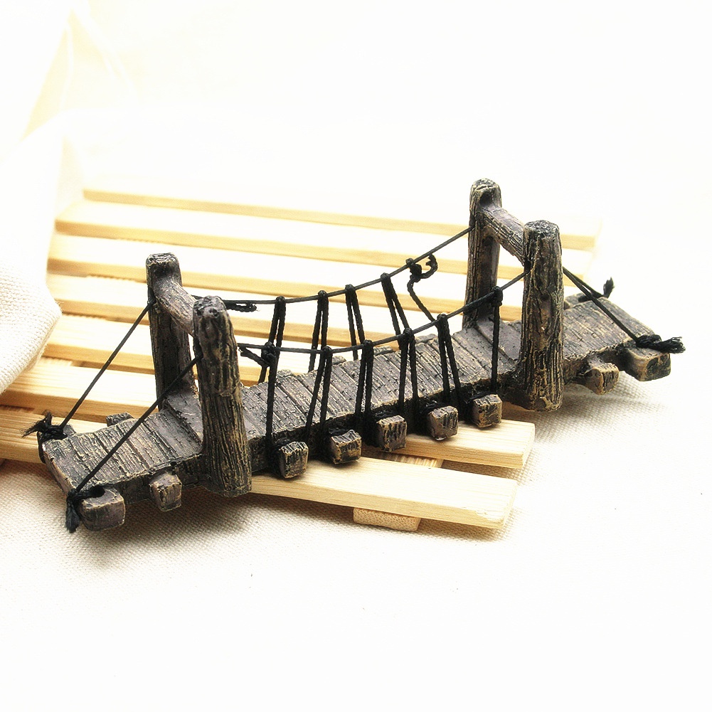 Mô hình cây cầu cảnh trang trí bể cá, cầu trang trí hồ cá non bộ