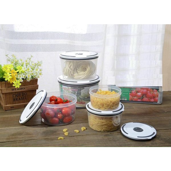 BỘ 5 HỘP NHỰA ĐỰNG THỰC PHẨM NHIỀU KÍCH CỠ SIÊU TIỆN DỤNG - 2900ML