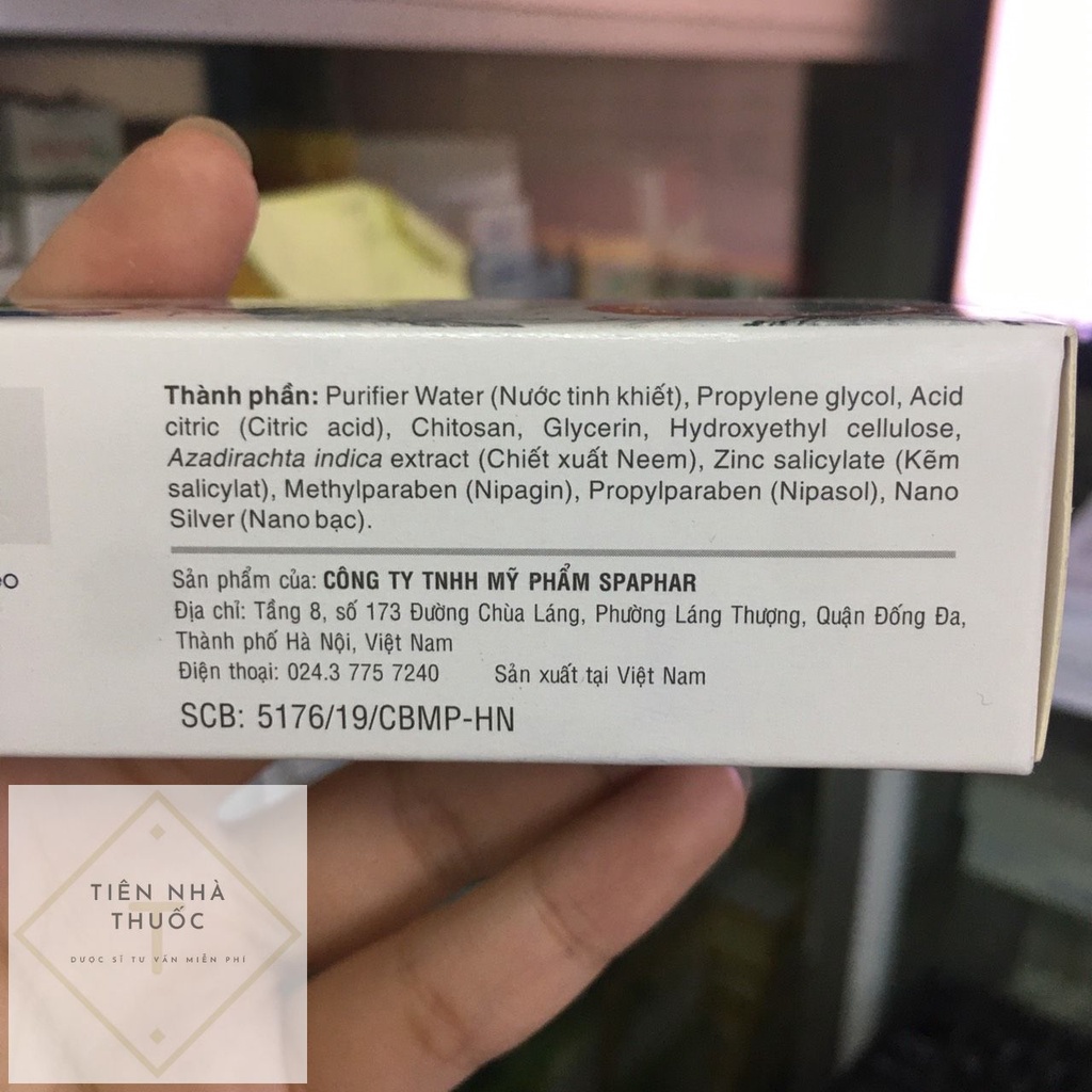 Gel Subạc - làm sạch, sát khuẩn, tái tạo da và ngăn ngừa sẹo Su Bạc 25g