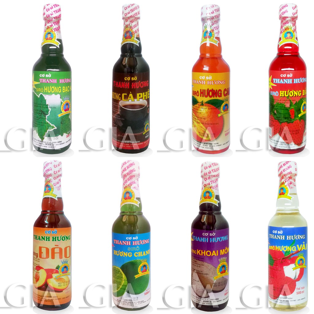 Siro si rô, syrup Thanh hương chai 500ml