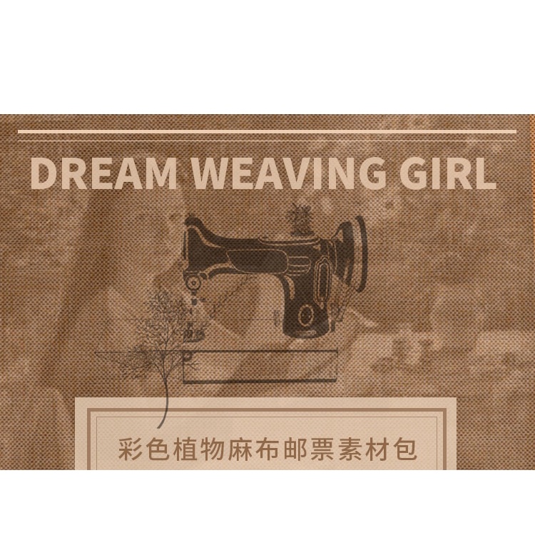 Bộ 10 sticker bằng vải lanh cotton màu sắc xinh xắn dễ thương