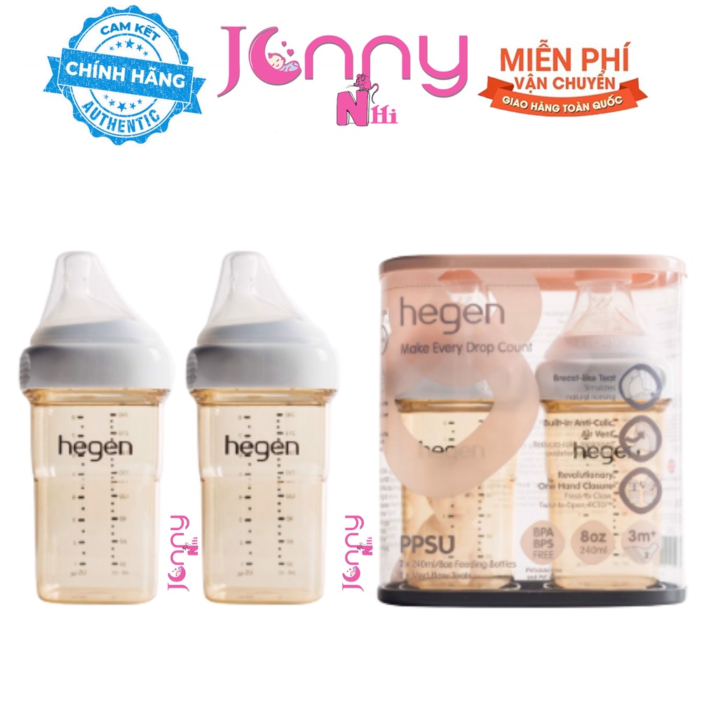 Bình sữa Hegen (set 2 bình)  240ml/ 330ml