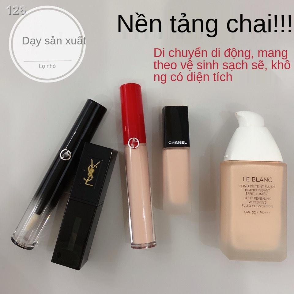 【Giá ưu đãi】Kem nền dạng lỏng Chai pha chế Bút cầm tay Trang điểm Mẫu du lịch rỗng Dụng cụ Men môi Ống Đào thìa