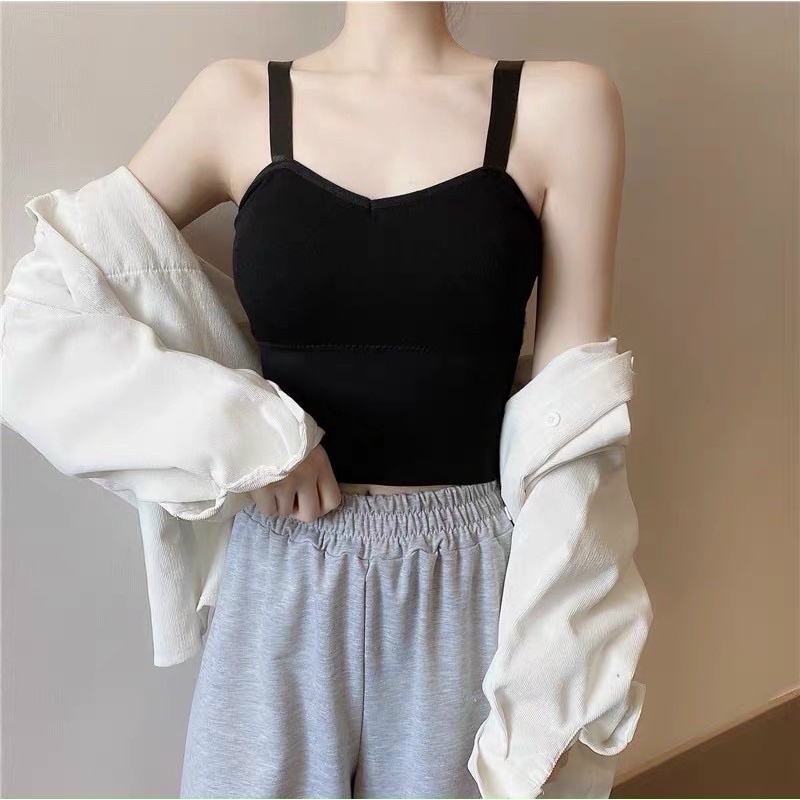 [Mã FAMARAL2 giảm 10K đơn 50K]Bra cotton tăm hai dây bản to 828 | BigBuy360 - bigbuy360.vn