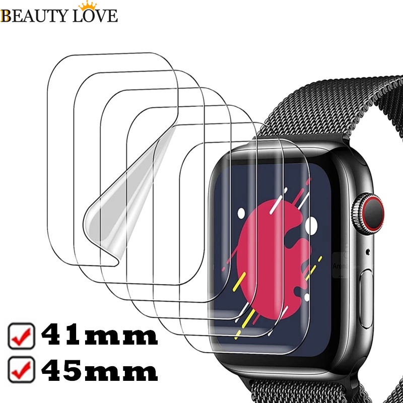 Kính Cường Lực Bảo Vệ Màn Hình Đồng Hồ Thông Minh Apple Watch Series 7 / 6 / 5 / 4