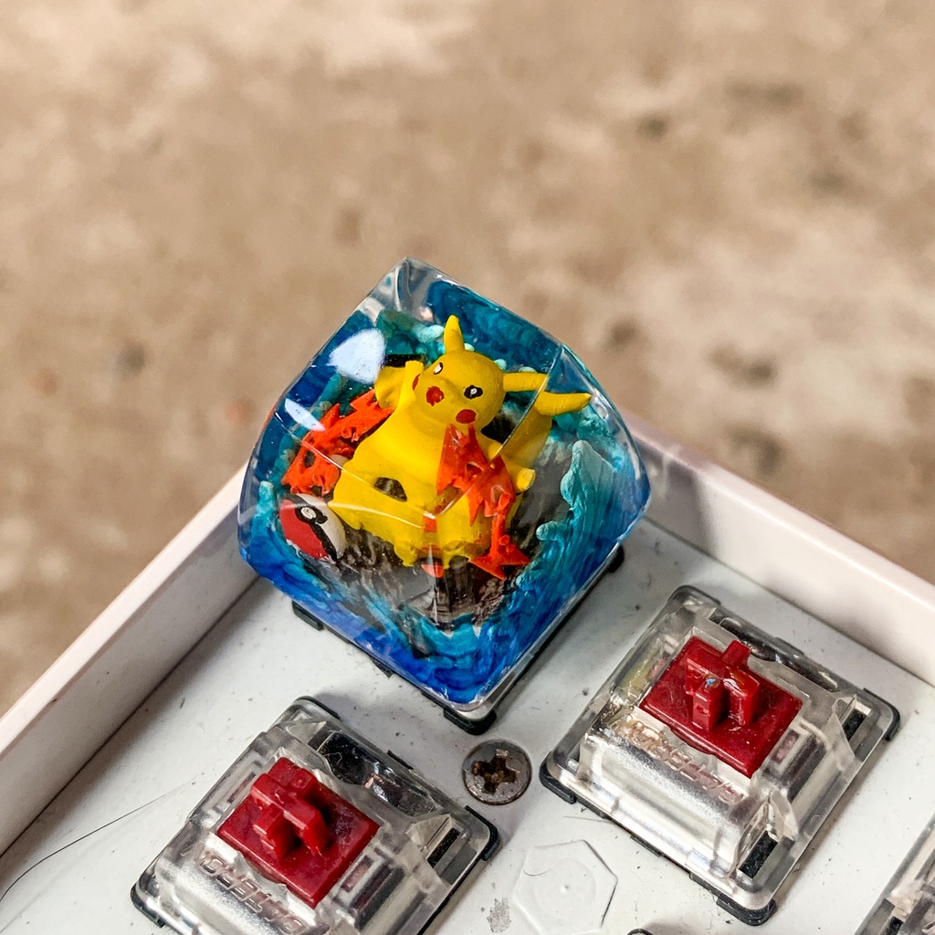 Nút bàn phím cơ máy tính - Artisan keycap - Pokemon Keycap