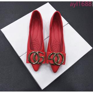 Giày Búp Bê Nữ Mũi Nhọn Size Lớn