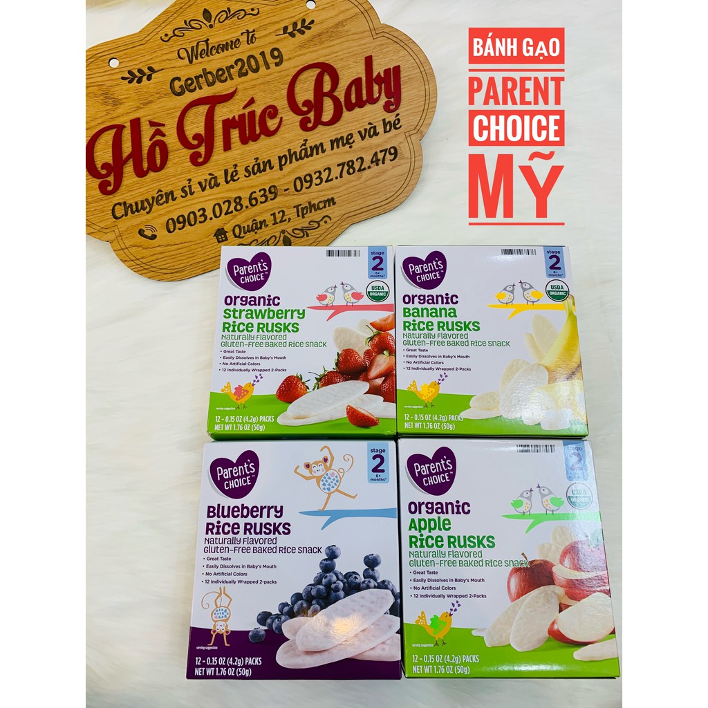 Bánh ăn dặm Parents Choice nhập từ Mỹ cho bé