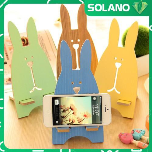 Giá đỡ điện thoại SOLANO đỡ điện thoại iPhone, Android, máy tính bảng iPad đa năng hình thỏ đáng yêu TA-001304