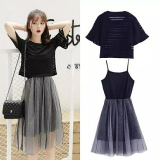 Đầm công chúa đen cute