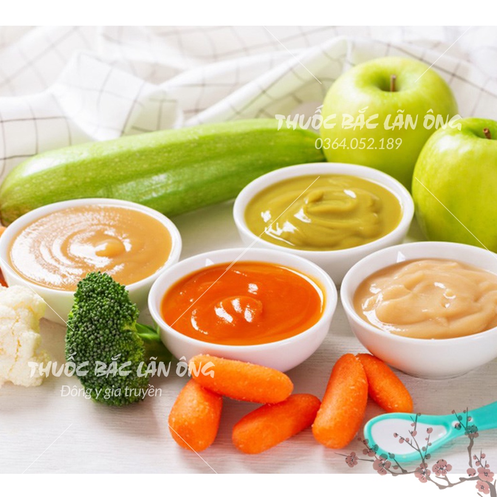 Bột ăn dặm dinh dưỡng cho bé (Bột nấu cháo, tạo hương, mùi vị cho món ăn) - Thuốc Bắc Lãn Ông