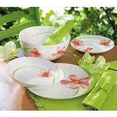 Đĩa thủy tinh nông lòng Sweet 19cm E4926/J1333, thủy tinh Pháp dùng an toàn trong lò vi sóng, hàng chính hãng