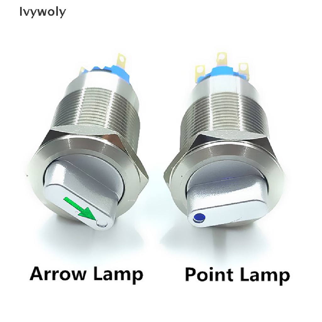 Công tắc xoay 2/3 vị trí bằng kim loại chống nước có đèn LED | BigBuy360 - bigbuy360.vn