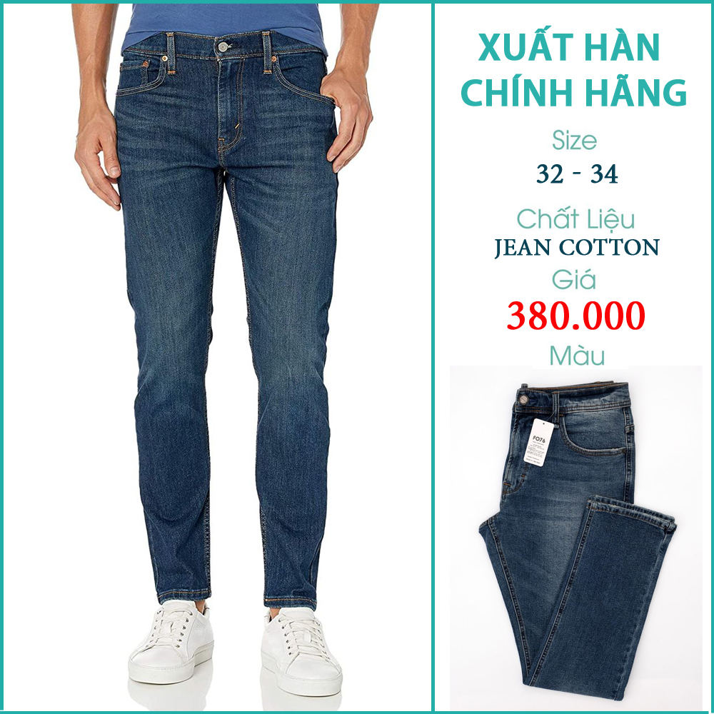 Quần Jean Nam Slim Fit McSTUART Màu Xanh - FO76 SHOP