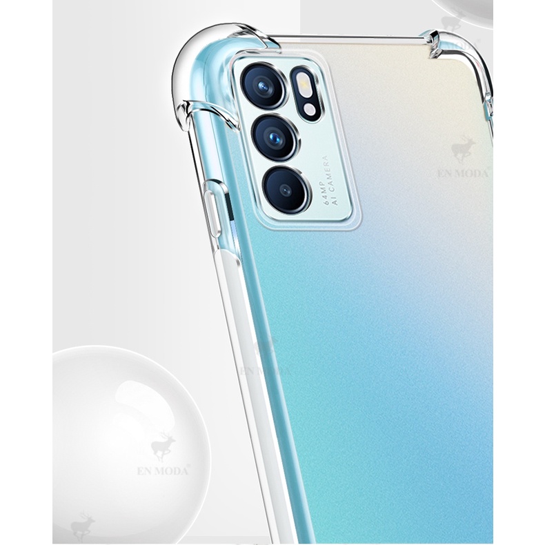 Ốp lưng Oppo Reno 6z 5G dẻo trong suốt lồi 4 góc chống sốc ôm khít máy hạn chế ố vàng