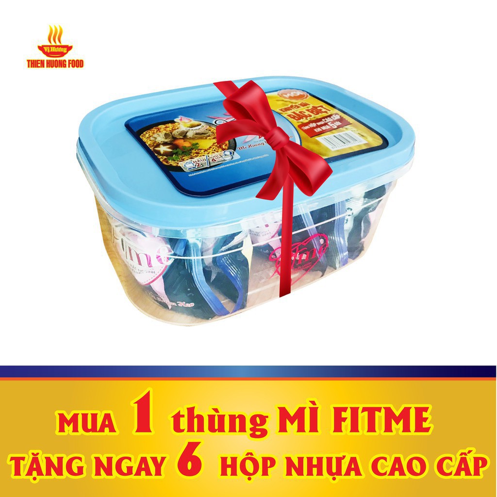 Thùng 30 Gói Mì Sườn Heo Fitme Có Bổ Sung Collagen 80g/gói
