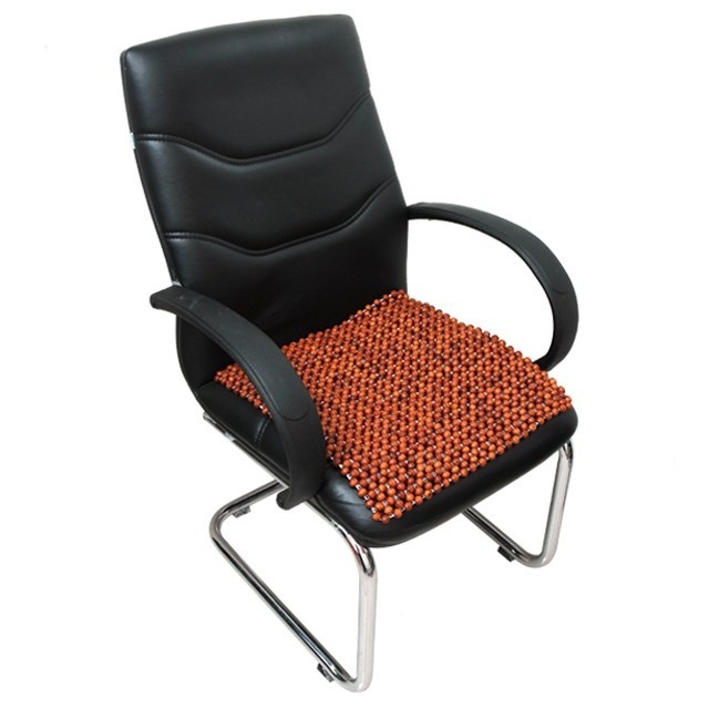 Đệm ghế văn phòng bằng hạt gỗ Hương thoáng mát